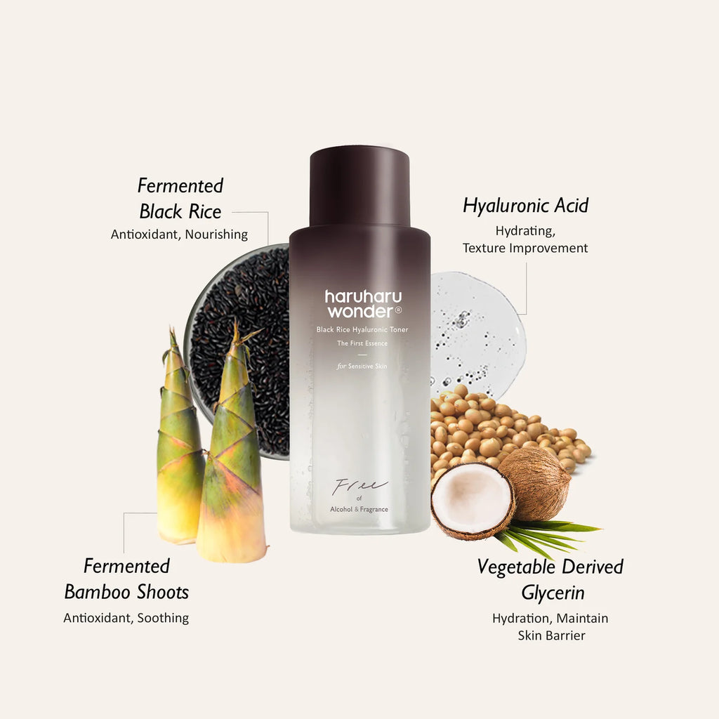 [HARUHARU WONDER] BLACK RICE HYALURONIC TONER - 150ML