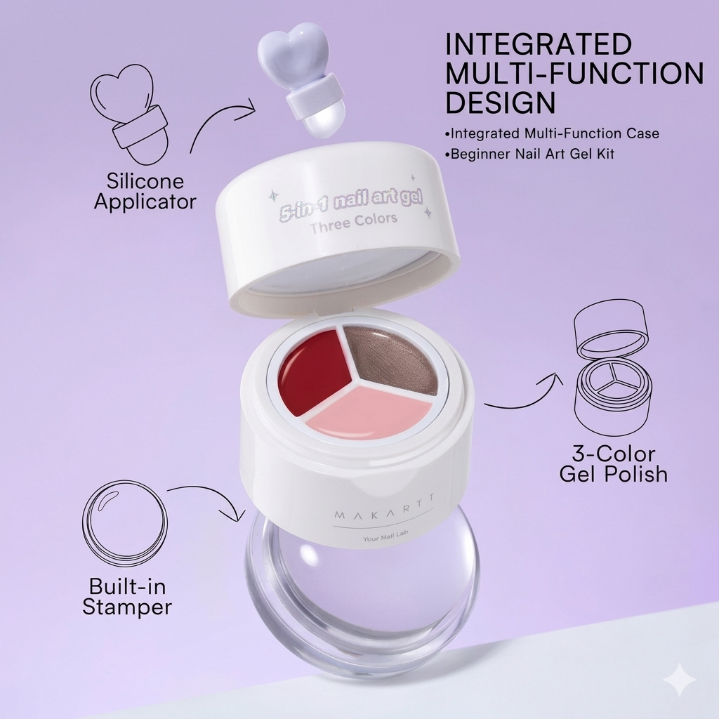 [MAKARTT] ColorPot 5-in-1 Nail Art Gel