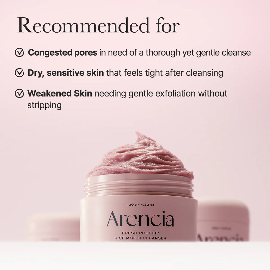 [ARENCIA] FRESH ROSEHIP RICE MOCHI CLEANSER - 120G