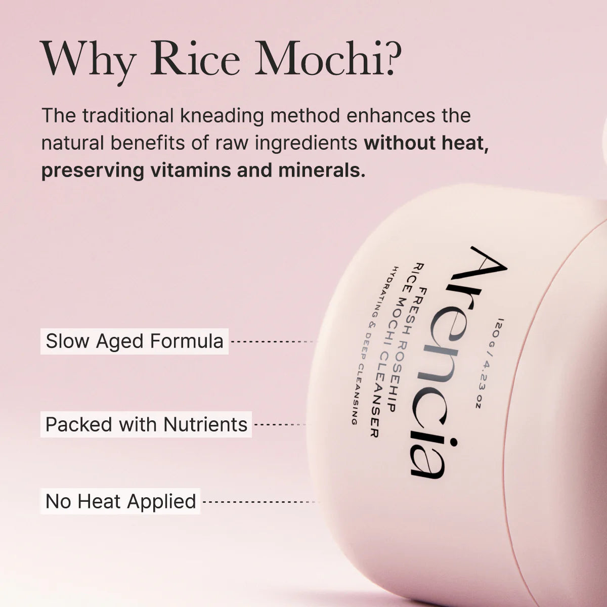 [ARENCIA] FRESH ROSEHIP RICE MOCHI CLEANSER - 120G