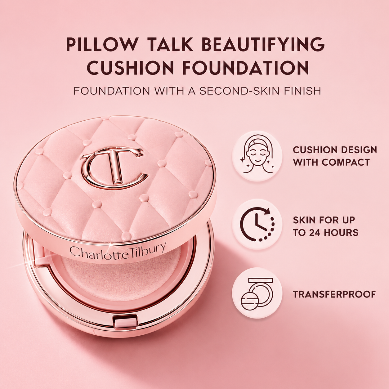 [CHARLOTTE TILBURY] Pillow Talk Beautifying Cushion Foundation - 10G